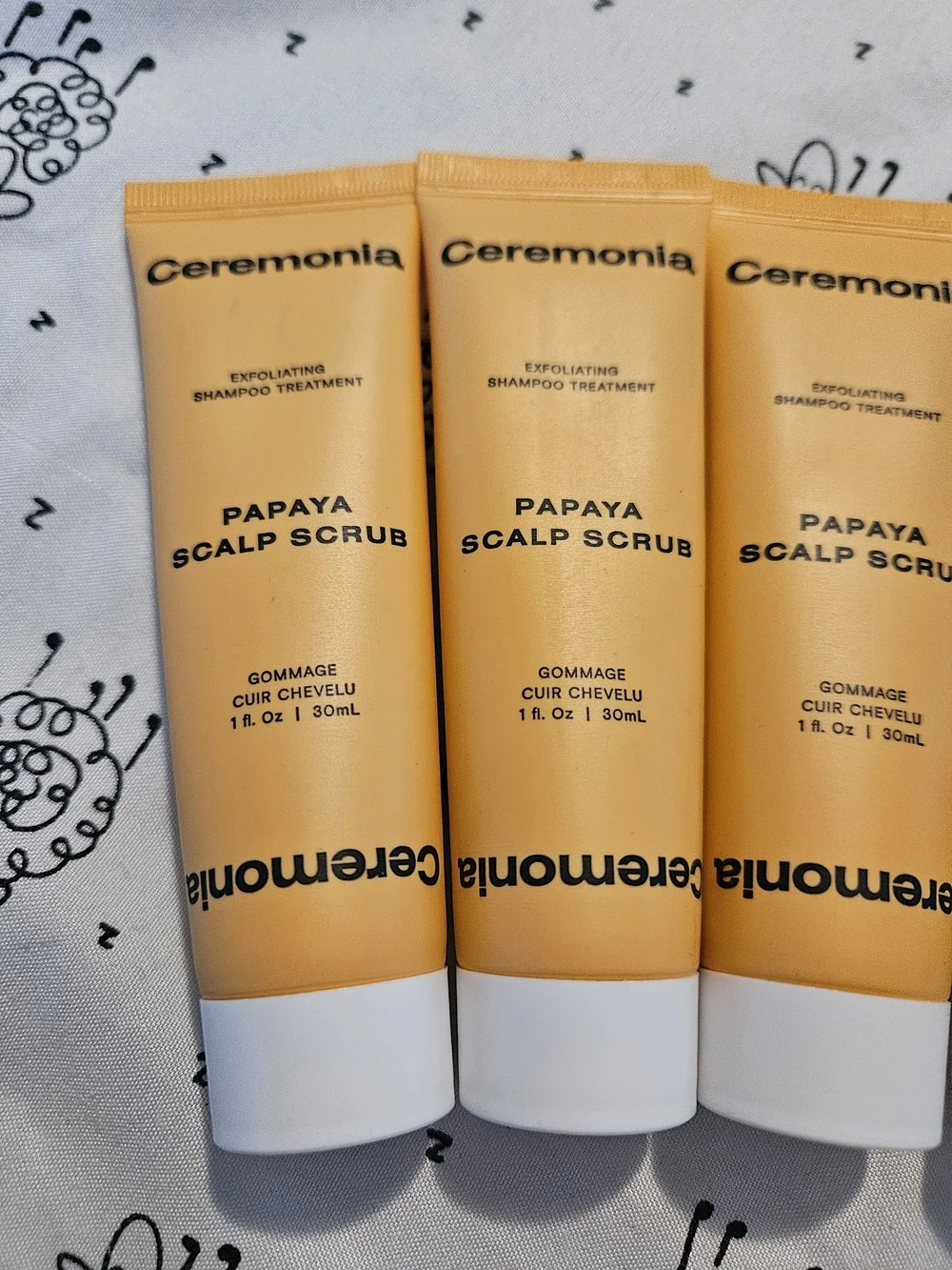 4 x Ceremonia Papaya Scalp Scrub - Orange